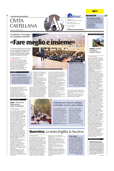 Avvenire - pagina diocesana del 27/02/2016